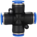 Cross Union Connector Four Way Pneumatic Air tube fittings Tube - Model TPZA