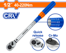 WADFOW
 torque wrench 1/2 inch.
  40-220 N.m
- WWQ1D12
