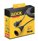 وصلة تطويل كهرباء طول الكابل 15 متر اي لوك - ILOCK-CALBE CONNECTION-15M