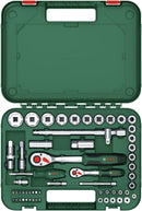 Bosch Ratchet socket Set , 5 : 32 mm  . 1/4" + 1/2" -  57 pcs - 1600A02Z9G