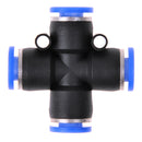Cross Union Connector Four Way Pneumatic Air tube fittings Tube - Model TPZA