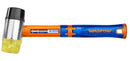WADFOW Rubber and plastic hammer 35mm Unique design fiberglass handle - WHM7305