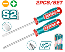 توتال تولز طقم مفكات 2 قطعه ضغط عالى 125 مم  - TKSDS0226