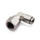 Female Elbow Metal Pneumatic Connector Thread x  Tube – Model MPLF