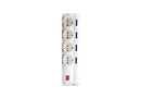 Elios BASIC 12 Sockets Power Strip – 3 m Cable – Black/White