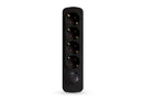 Elios PREMIO 4 Sockets Power Strip – 3 m Cable – Black/White