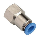 Female Connector Pneumatic Air tube fittings Thread  x Tube  - Model TPCF