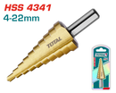 Total tools Step drill bit size 4 : 22 mm - TAC7542201