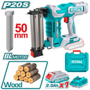 Total Tools Cordless brad nailer 20V brad nails (50mm) With 1 Pcs 2.0AH battery And Charger-TCBNLI5008