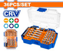 WADFOW 36 Pcs screwdriver bits set  WBS3B36