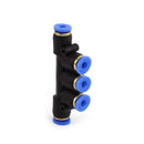 Five Way Union Connector pneumatic Air tube fittings Tube 8mm-6mm-6mm-6mm-8mm Model   TPKG 06-08