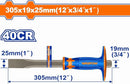 Wadfow Cold chisel 25mm*19mm*305mm - WCC2312