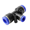 Pneumatic Union Unequal Tee Connector for  Air Tubes – Model TPEW
