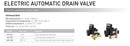 Coil +Timer 220 AC for Electric Automatic Drain Valve Model Ask