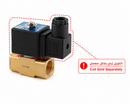Brass Solenoid Valve  2/2 Way - 8 Bar  1/2 inch Without coil  (Normally Closed)  - Model TD-15