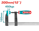 Total tools F clamp with plastic handle 300 × 120 mm - THT1321201