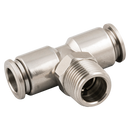 Pneumatic Metal Male Tee Connector Tube x Male Thread – Model MPT