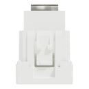 Schneider Telephone Outlet, Miluz E, 6 Pin, 4 Wire, mechanism with shutter, white  - M3TB1-RJ4M