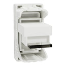 شنايدر بريزة انترنت Miluz E ، نوع CAT6 ، مزود بغطاء حماية، لون ابيض – موديل M3TB1-RJ6M