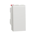 Schneider New Unica Switch, 1-pole 1-way, Screwless Terminals, Untreated, IP4X, White - NU310118