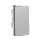 Schneider New Unica 1 Pole, 1-Way Switch 10Ax 1Module, Aluminium - NU310130