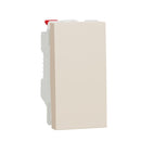 Schneider New Unica 1Pole, 1-way Rocker Switch,10 AX, 1 module, Beige - NU310144