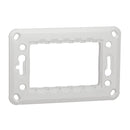 Schneider New Unica 3-Module Plastic Fixing Frame, 1 Gang - NU7103P