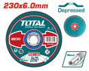 Total tools Abrasive metal grinding disc disc 9 inch 6 mm  -  TAC2232301