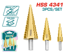 Total tools 3 Pcs step drill bit set up to 32 mm - TAC80401
