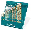 Total tools HSS twist drill bits set 19 pcs  1 : 10 mm - TACSD0195