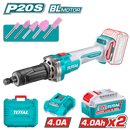 Total Tools Brushless Cordless die grinder 6mm 20v +2 Battery And Charger-TDGLI20012