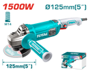 Total tools Angle grinder  5 inch 1500 W - TG11512536