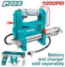 Total tools Cordless grease gun 453 g - 20 volt without  battery and charger - TGGLI2010