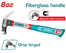 Total tools claw hammer 220g with fiber hand - THCH61008