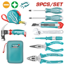 Total tools 9 Pcs hand tools set Packed by canvas bag - THKTHP90097
