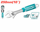 Total tools Adjustable wrench 10" with  rubber handle - THT101106