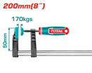 توتال تولز كلامب حرف F (قمطه ) مقاس 200 X 50 مم -THT1320502