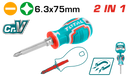 Total tools 2 In 1 interchangeable screwdriver set - THT250216