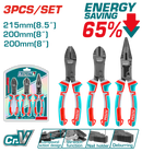 توتال تولز طقم بنس 3  قطع  8" ضغط عالى 65% توفير  للطاقة  - THT2CK231S