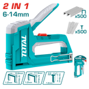 Total tools 2‑in‑1 hand staple gun (Staples/ Brad Nails)- THT31146