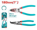 Total tools Bent internal circlip pliers 7"- THTJ21804