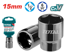 Total tools 1/2" Hexagonal socket 15 mm - THTST12151