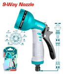 Total tools Plastic trigger nozzle 9-spray patterns - THWS010901