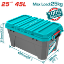  توتال تولز شنطة عدة بلاستيك 25 بوصه حموله 25 كجم  - موديل  TPBX0252