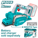 Total tools Cordless planer 82 mm 20 volt  without  battery and charger - TRLI20401