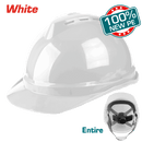 توتال تولز خوذه امان - لون ابيض - مع تهويه و مقاس قابل للتعديل - TSP2602
