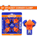 WADFOW 4Pcs Corner clamp set 90° With 4 rubber feet - WCZ6E01