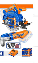 WADFOW 20V Cordless Combo Kit, 6.5" Circular Saw + Multi Tool, with Charger, Without Batteries - WOS240981