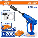 WADFOW Cordless pressure washer ,  24.5Bar , 20 V + battery 2 Ah. and charger - WQX01203