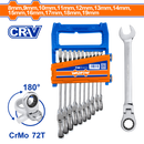 WADFOW 12pcs Flexible Ratchet Spanner Set-WSP5212